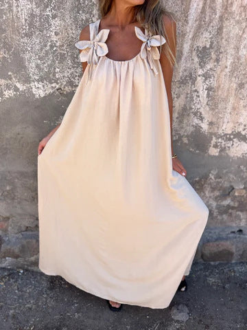 Valeria - Vestido Largo con Detalles Florales