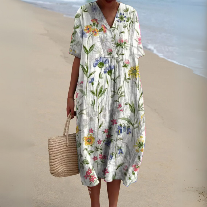 Nathalie - Vestido Floral Elegante