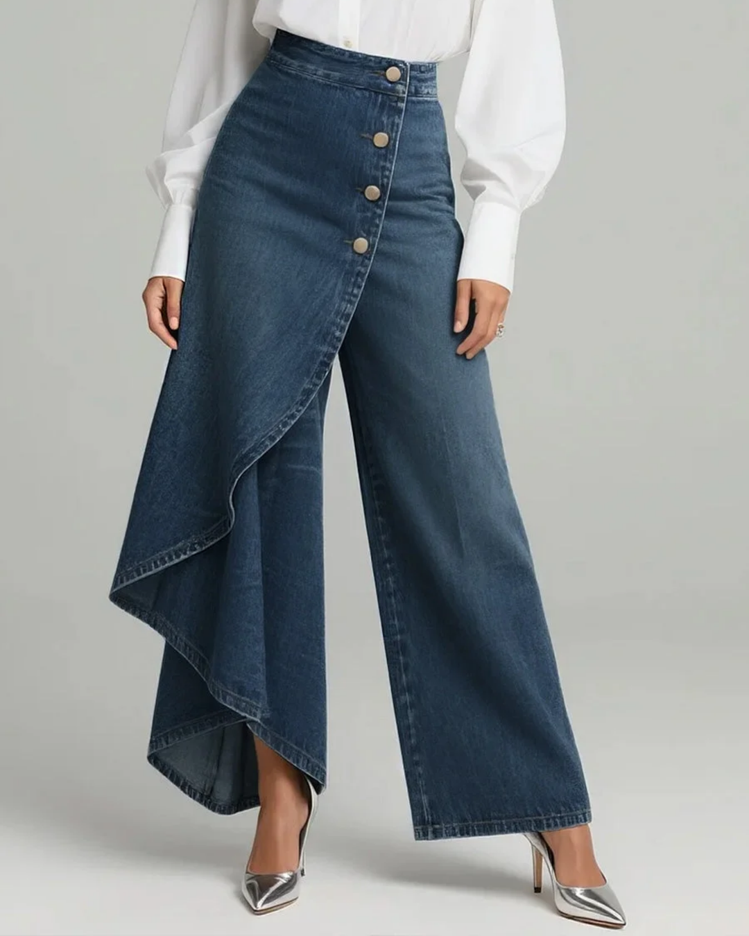 Audrey | Pantalones Envueltos de Denim