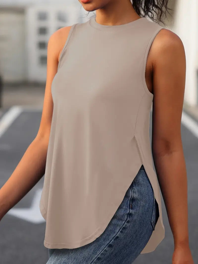 Sophia | Top Casual Sin Mangas Ajuste Relajado