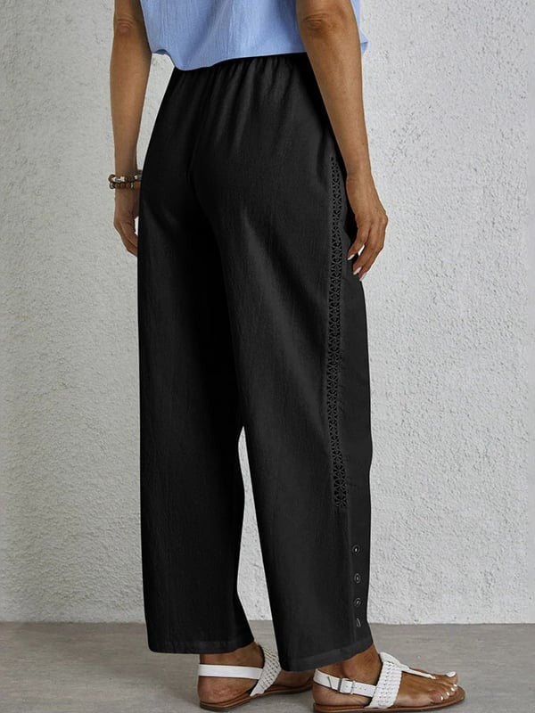 Cristina | Pantalones Holgados con Botones