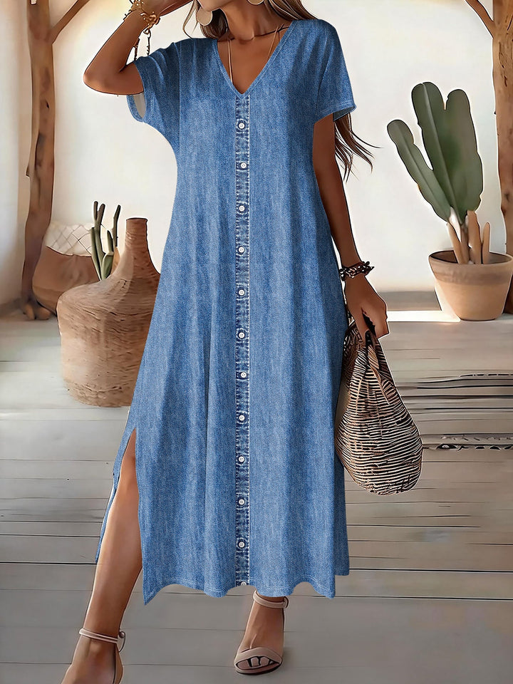 Helen | Vestido Retro de Jean Estiloso