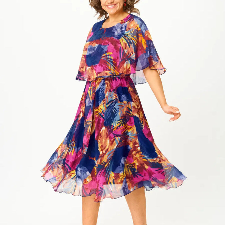 Barbara | vestido de chiffon cómodo para tallas grandes
