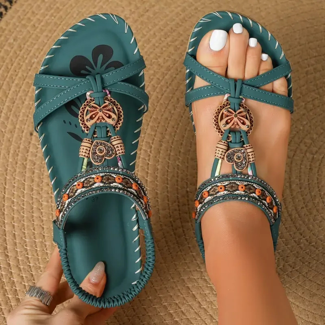 Lucía | Sandalias Estilo Ibiza Combinando Confort y Elegancia
