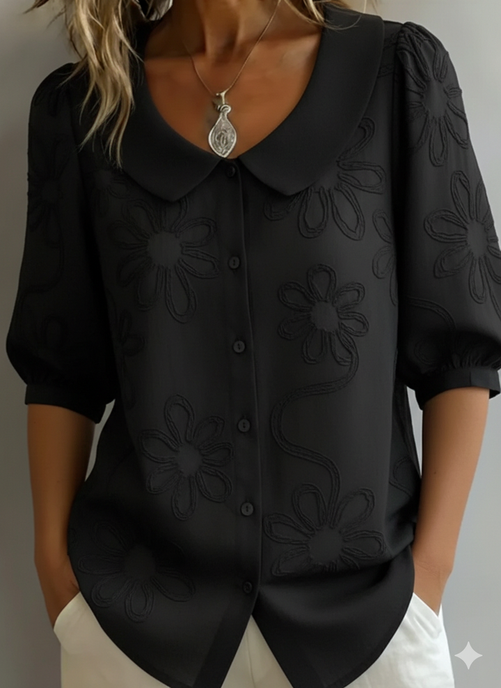 Victoria | Blusa ligera floral elegancia natural