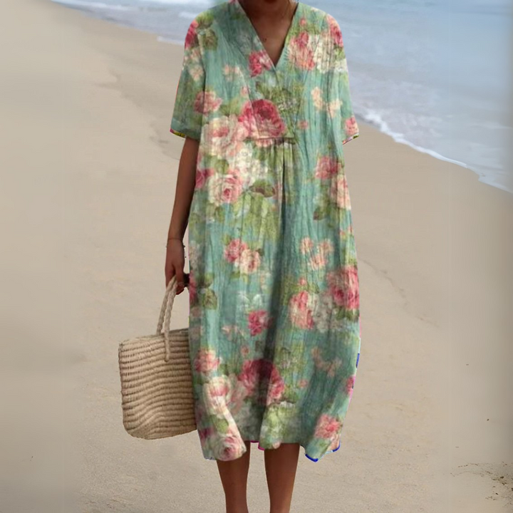 Nathalie - Vestido Floral Elegante