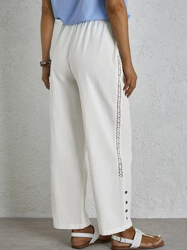 Cristina | Pantalones Holgados con Botones