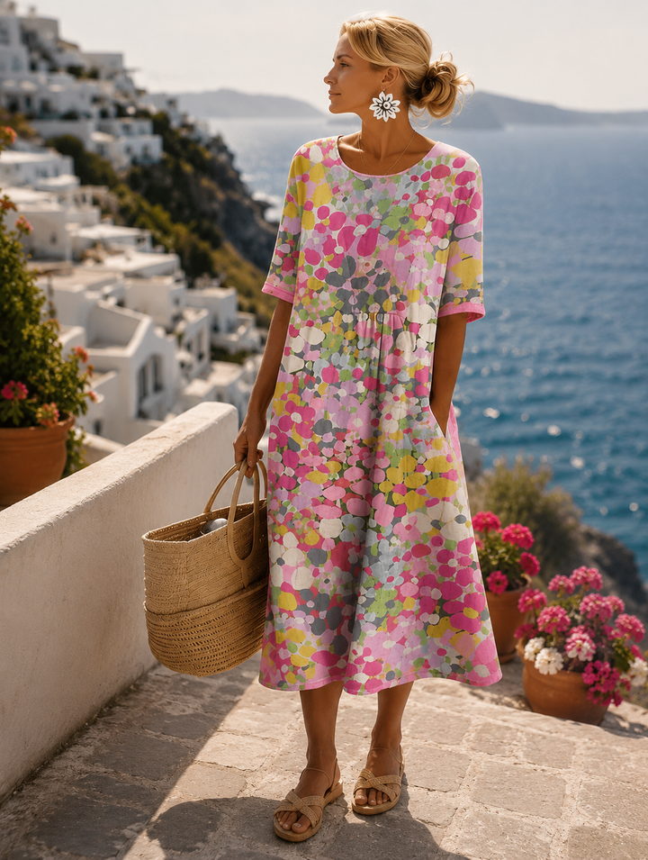 Paula - Vestido midi floral ligero y fluido