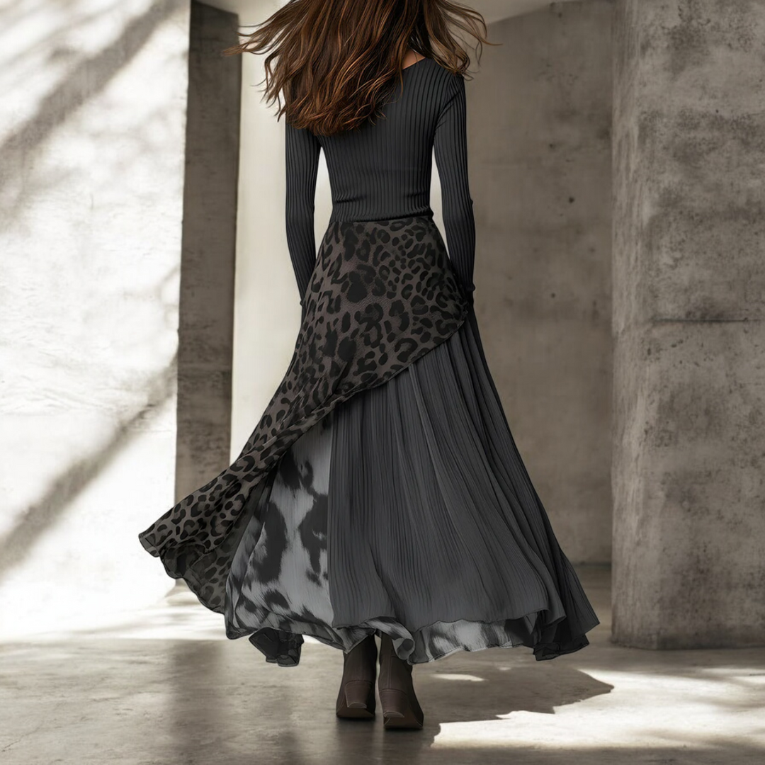 NKEM™ | Vestido Largo Leopardo