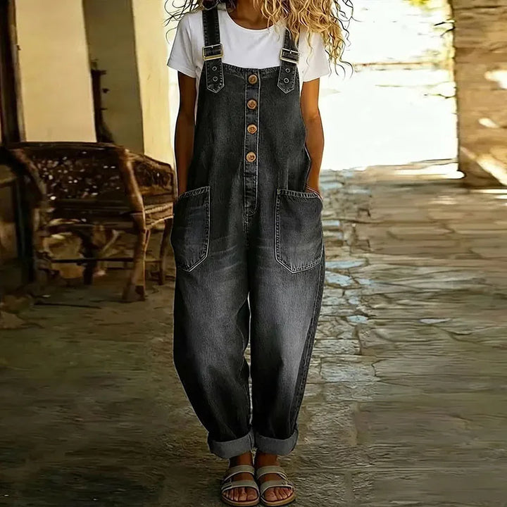 Mae | Overoles de Algodón Suave con Estilo Vintage y Tirantes Ajustables