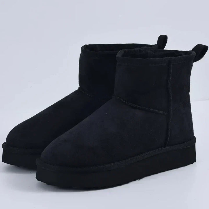 Amara | Bota Clásica Femenina de Invierno con Forro Peludo Interior
