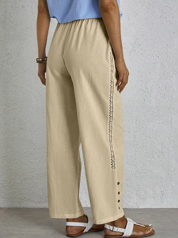 Cristina | Pantalones Holgados con Botones