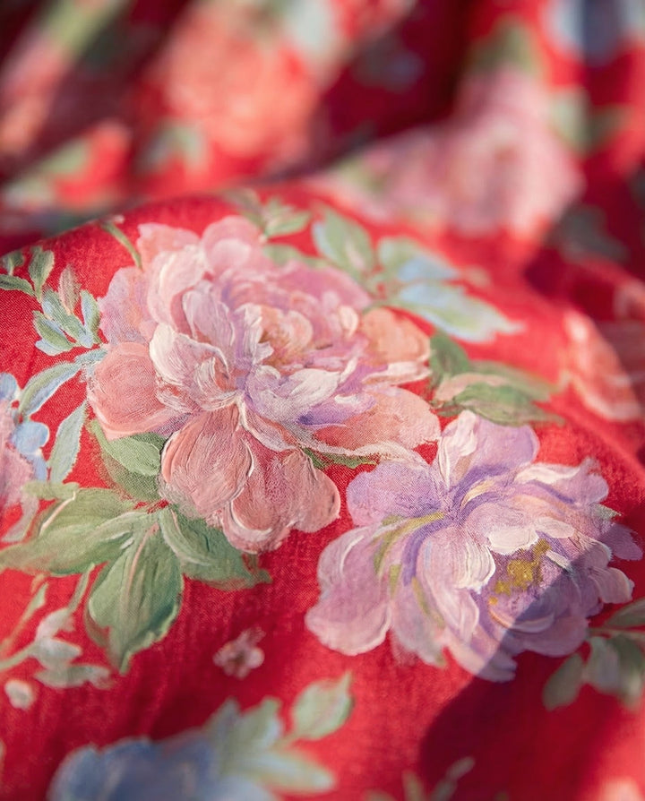 Valentina - Vestido Floral Elegante con Escote en V