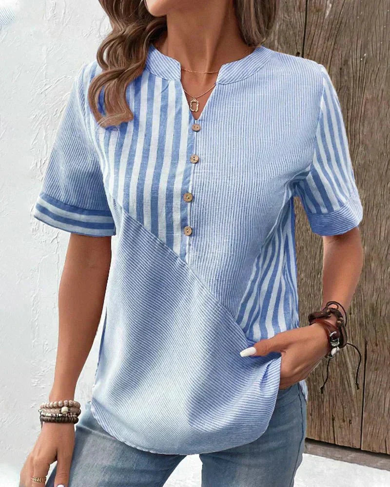 Monroe™ | Blusa de Rayas Suaves
