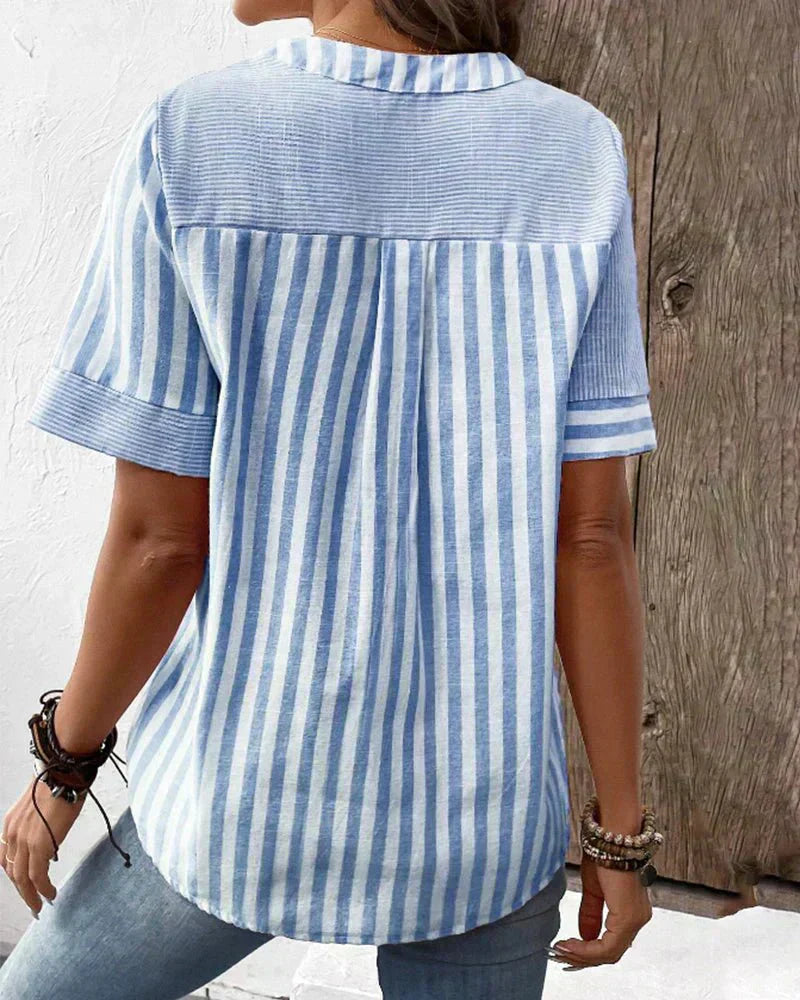 Monroe™ | Blusa de Rayas Suaves