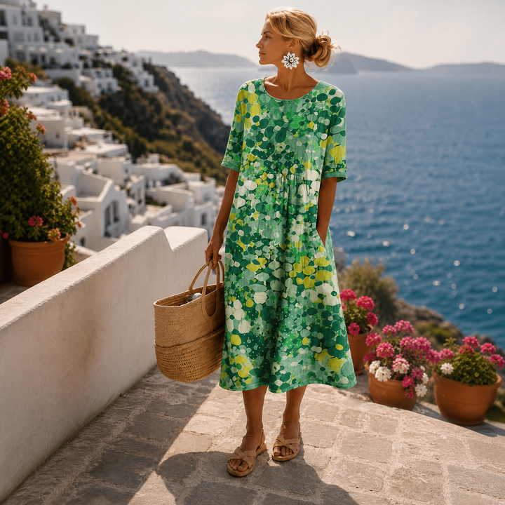 Paula - Vestido midi floral ligero y fluido