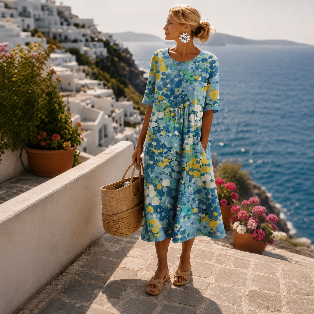 Paula - Vestido midi floral ligero y fluido