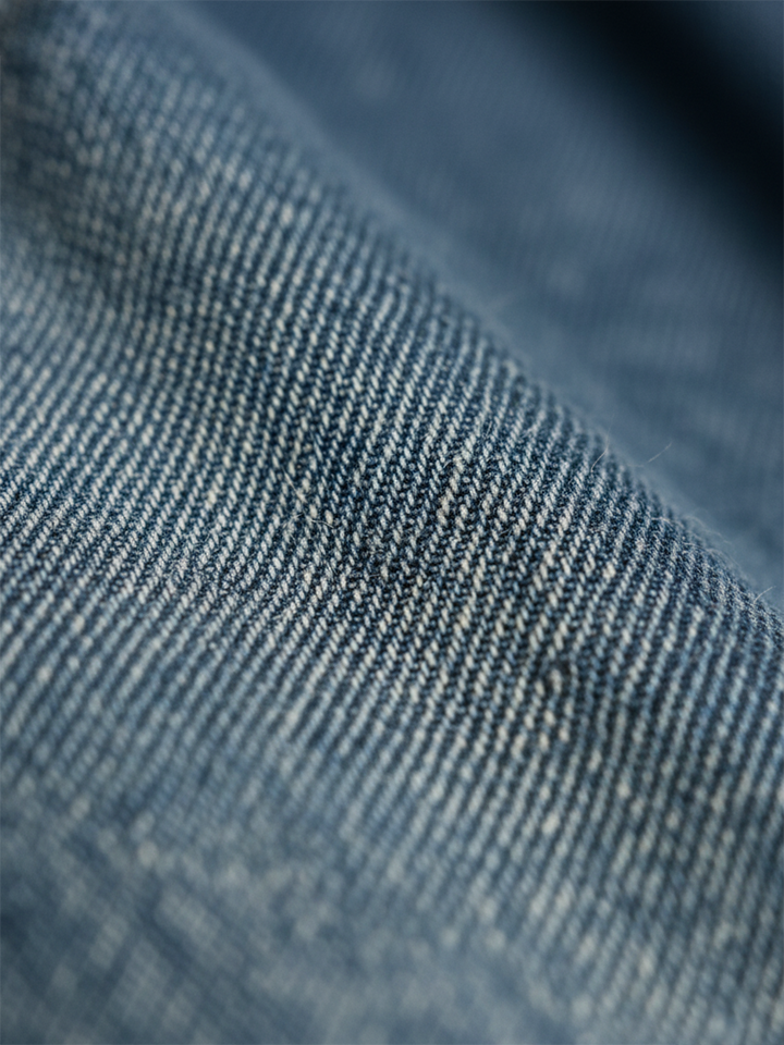Karen | Vestido Maxi de Denim de Algodón Suave con Acabado Vintage