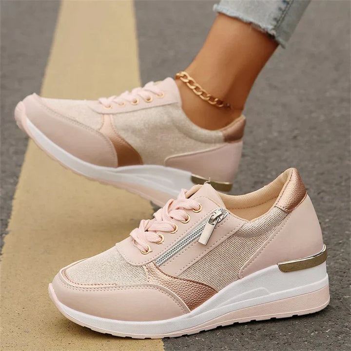 Ana | Nuevas zapatillas ortopédicas con cordones y cierre lateral con cremallera para mujeres