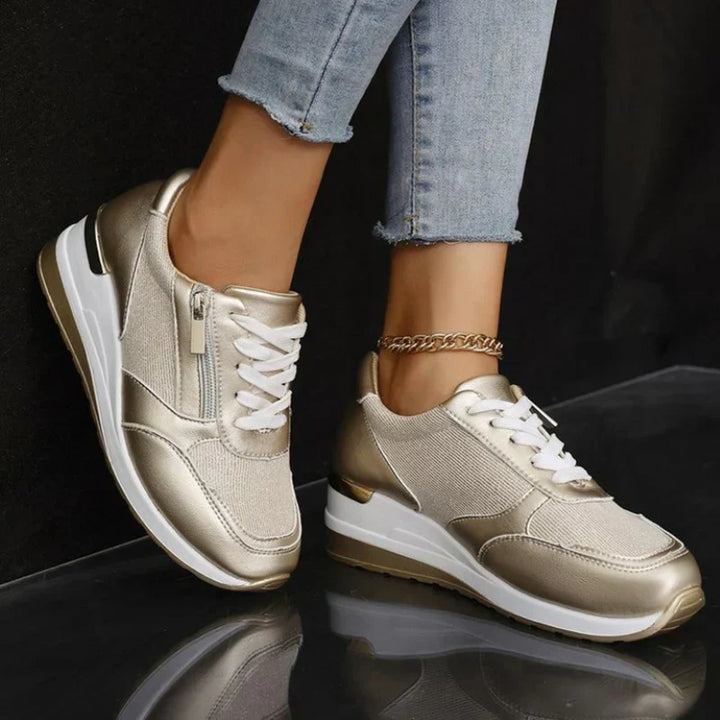 Ana | Nuevas zapatillas ortopédicas con cordones y cierre lateral con cremallera para mujeres